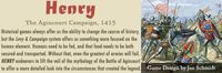 6769325 Henry: The Agincourt Campaign, 1415